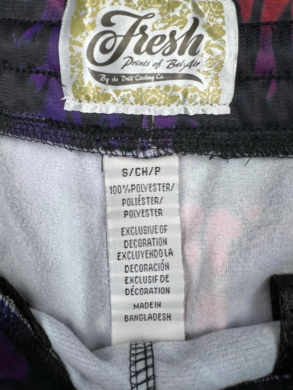 NWT Fresh Prints Bel-Air by Drill Hotel California Neon Sign Casino Shorts Small